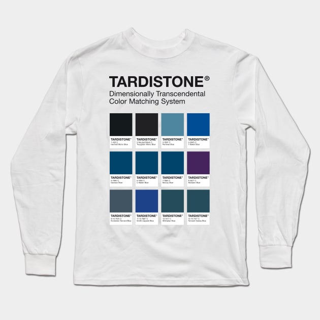 TARDISTONE colour chart Long Sleeve T-Shirt by andrew_kelly_uk@yahoo.co.uk